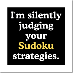 Silently Judging Your Sudoku Strategies Posters and Art